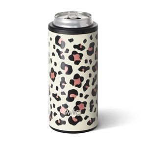Swig leopard can cooler for White Claw, Truly